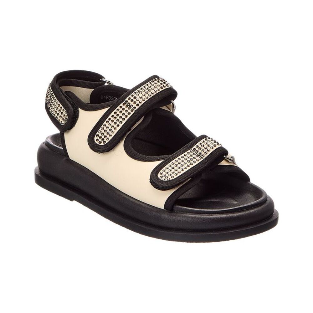 Baldinini Leather Sandal, Black